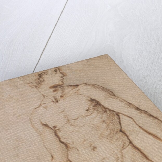 Study of the nude figure of a man by Raphael