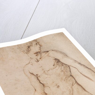 Study of the nude figure of a man by Raphael