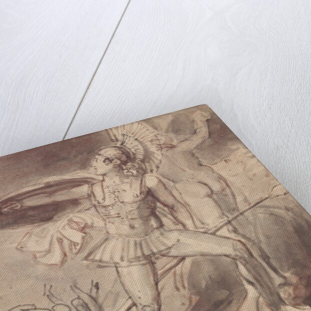 Achilles dragging the body of Hector round the walls of Troy by Isaac Tylor