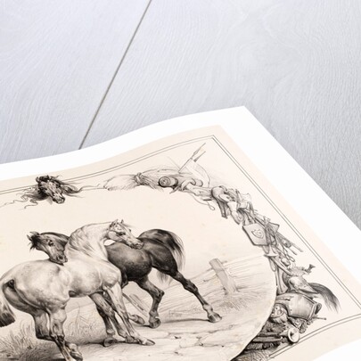 Chevaux au Pâturage by Unknown