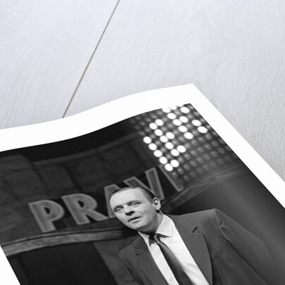 Anthony Hopkins in David Hare and Howard Brenton's Pravda at the National Theatre by Douglas H. Jeffery