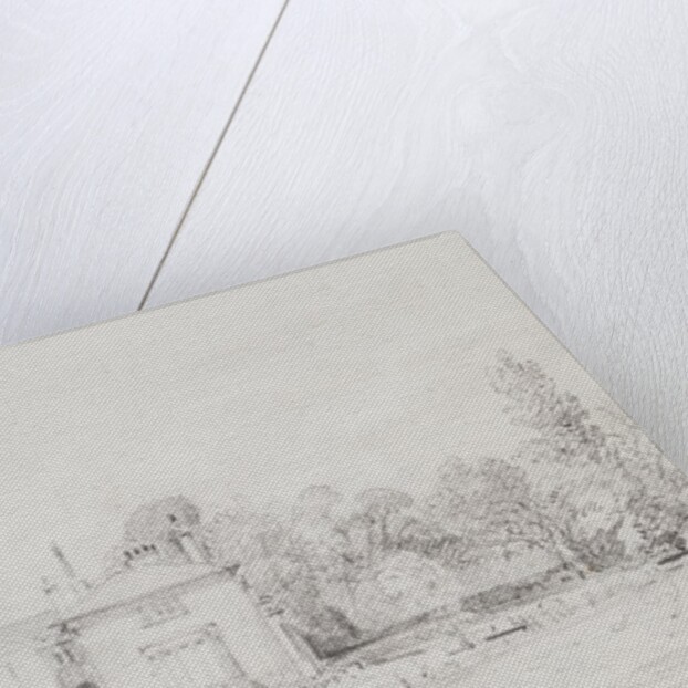 Drawing depicting a cottage by John Constable