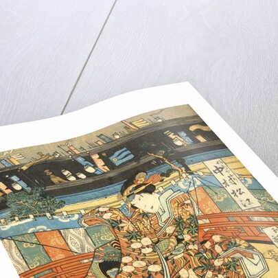 A Play at the Dotombori Theatre by Shigehara Gokuryutei