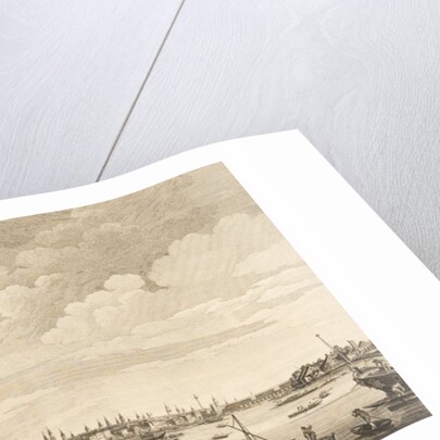 A view from Somerset Gardens to London Bridge by Edward Rooker