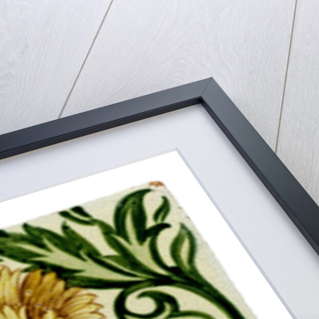 Carnation flowers tile by William De Morgan