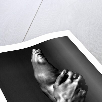 London Contemporary Dance School student's hand holding a foot by Anthony Crickmay