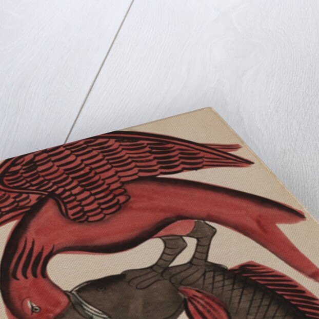 Eagle holding a fish by Unknown