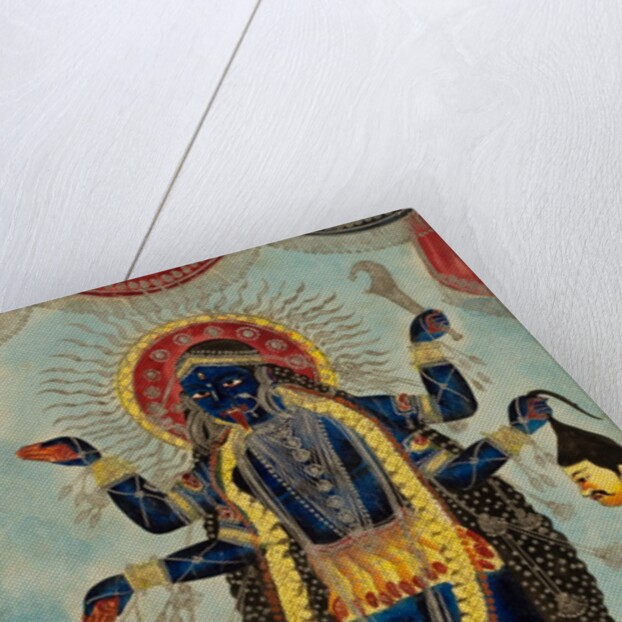 Kali dancing on Shiva by Unknown