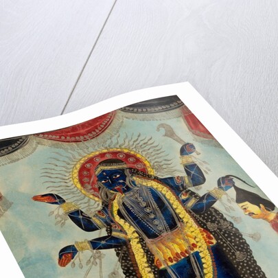 Kali dancing on Shiva by Unknown