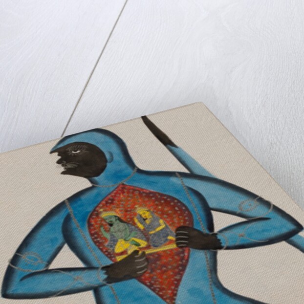 Hanuman revealing Rama and Sita enshrined in his heart by Unknown