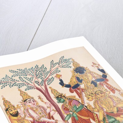 The marriage of Shiva and Parvati with attendant deities by Anonymous