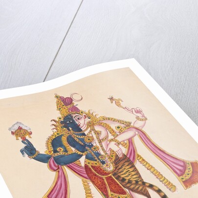 Hari-hara, the union of Vishnu and Shiva, from a series of Hindu deities created in South India by Anonymous