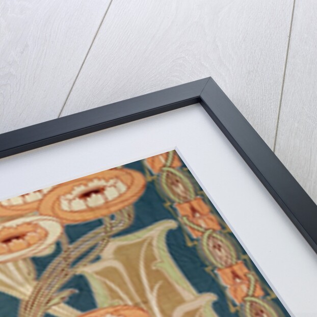 Furnishing fabric with flowers by F. Steiner & Co.