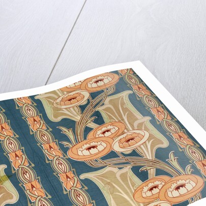 Furnishing fabric with flowers by F. Steiner & Co.