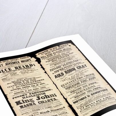 Playbill from the Theatre Royal Covent Garden by Anonymous