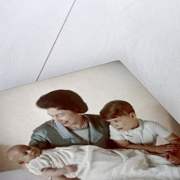 Queen Elizabeth II with Prince Andrew and Prince Edward by Cecil Beaton