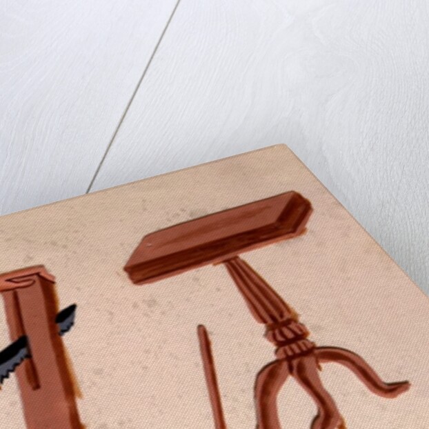Carpenter at work by Unknown