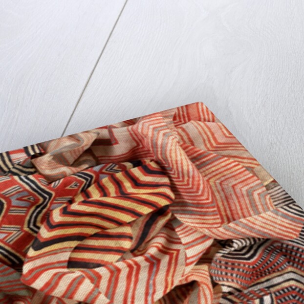 Multi coloured turban cloth by Unknown