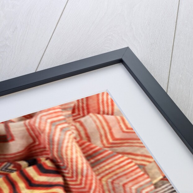 Multi coloured turban cloth by Unknown