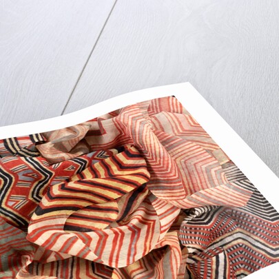 Multi coloured turban cloth by Unknown