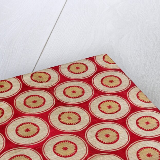 Textile with design of roundels by Unknown