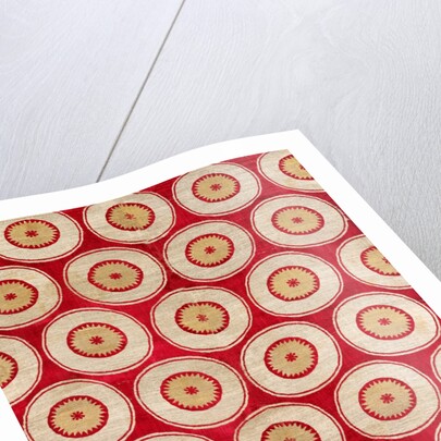 Textile with design of roundels by Unknown