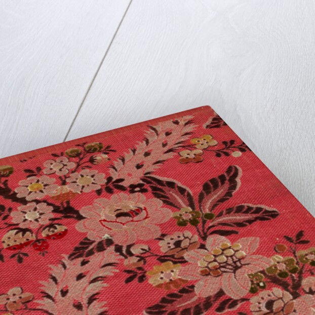 Dress fabric with a floral pattern by Anonymous