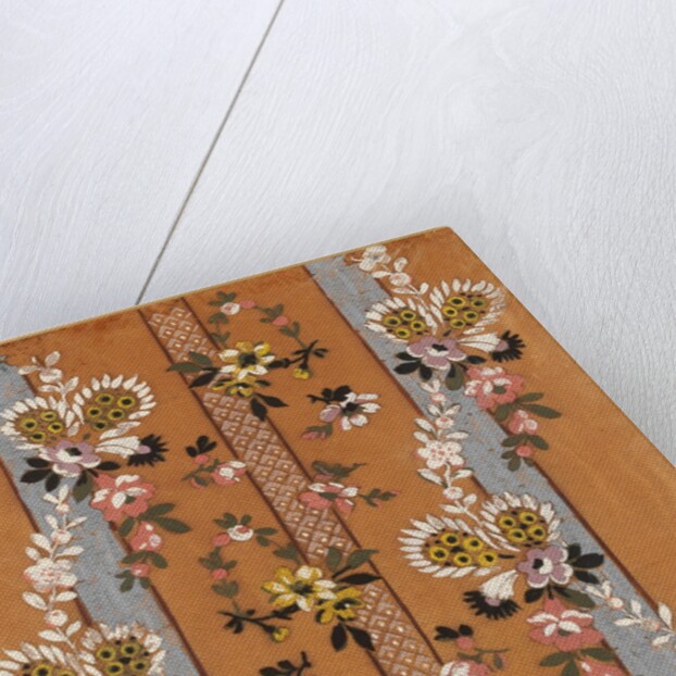Design for a woven silk by Anonymous
