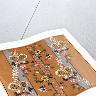 Design for a woven silk by Anonymous