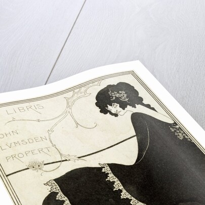 Design by Aubrey Beardsley for the bookplate of Ex-Libris by Aubrey Vincent Beardsley