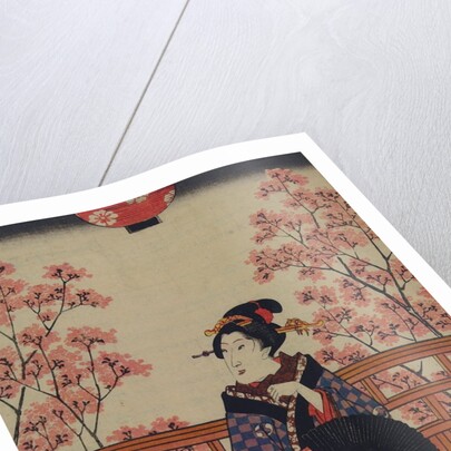 Picnic under cherry tree by Ando Hiroshige