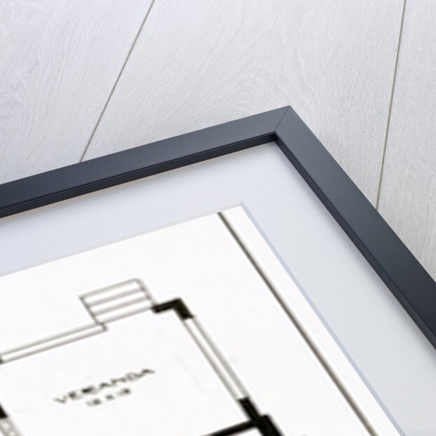 A Craftsman House depicting a first floor plan by Anonymous