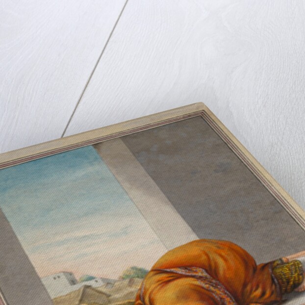 A Muslim woman worshiping by Anonymous