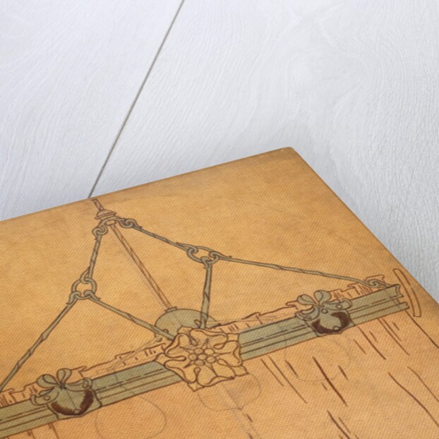 Design for an electric light for a dining room by Nelson Ethelred Dawson