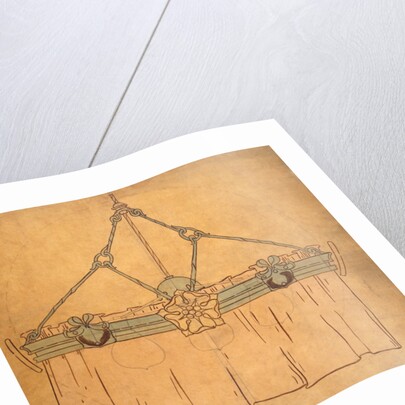Design for an electric light for a dining room by Nelson Ethelred Dawson