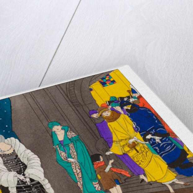 Fashion plate depicting elegant styles of clothing by Anonymous