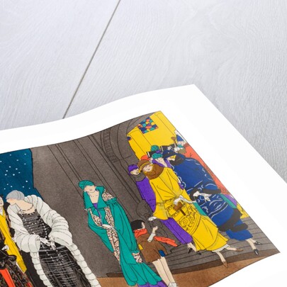 Fashion plate depicting elegant styles of clothing by Anonymous