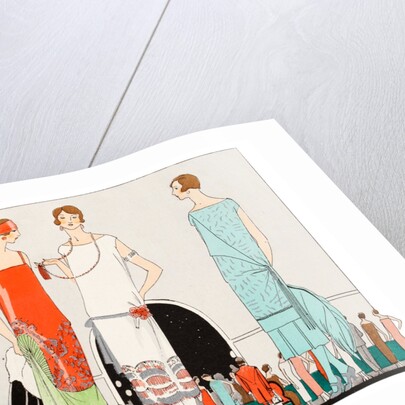 Fashion plate depicting evening dresses by Anonymous