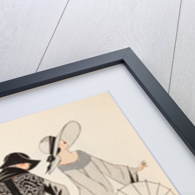 Fashion plate depicting organdy dresses by Anonymous