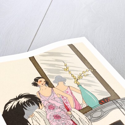 Fashion plate depicting a design by Drecoll by Anonymous