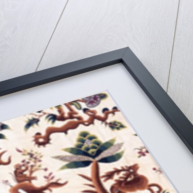 Bed hanging depicting fantastical creatures by Anonymous