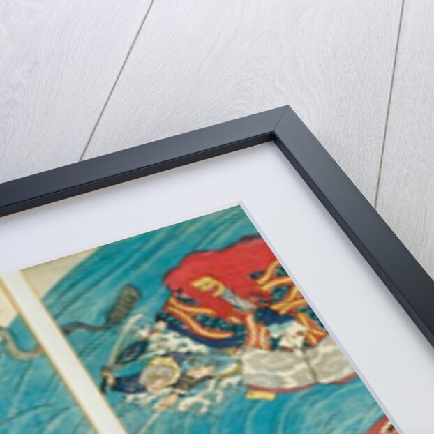 The Sea-wife carrying off the jewel from the Dragon-King's Palace by Utagawa Kuniyoshi