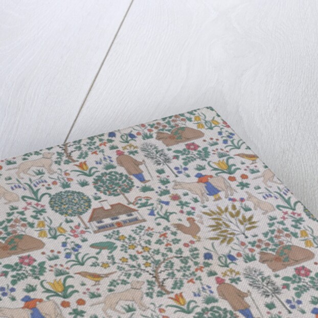 The House that Jack Built furnishing fabric by Charles Francis Annesley Voysey