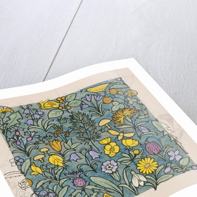 Design depicting a forest by Charles Francis Annesley Voysey