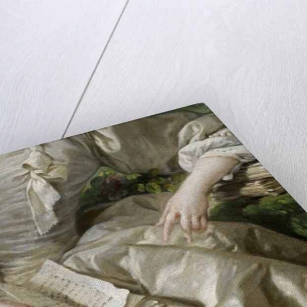 Madame de Pompadour, Mistress of Louis XV, detail by François Boucher