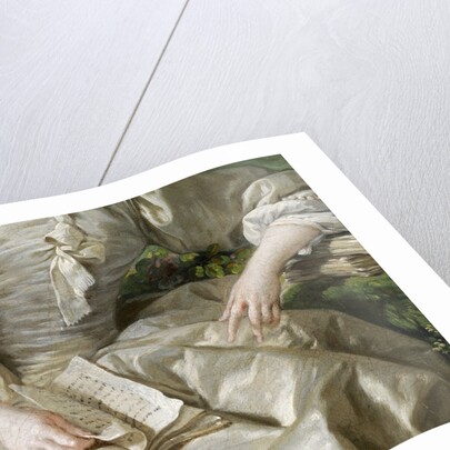 Madame de Pompadour, Mistress of Louis XV, detail by François Boucher