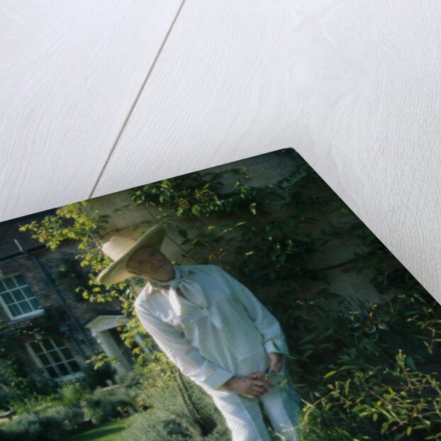 Sir Cecil Beaton in the garden of his home by Anthony Crickmay