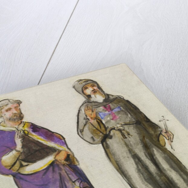 Truro Cathedral, a study of two men by William Burges