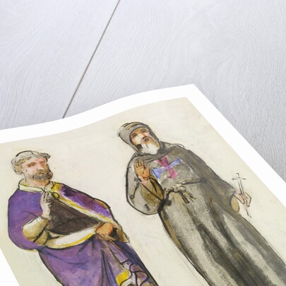Truro Cathedral, a study of two men by William Burges