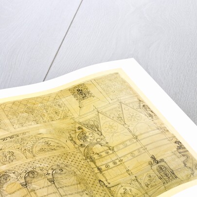 Truro Cathedral, detail of an interior wall by William Burges